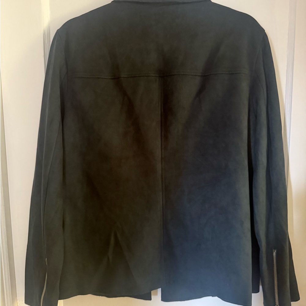 INC International Concepts Black Jacket with Silver Accents - Picture 2 of 5